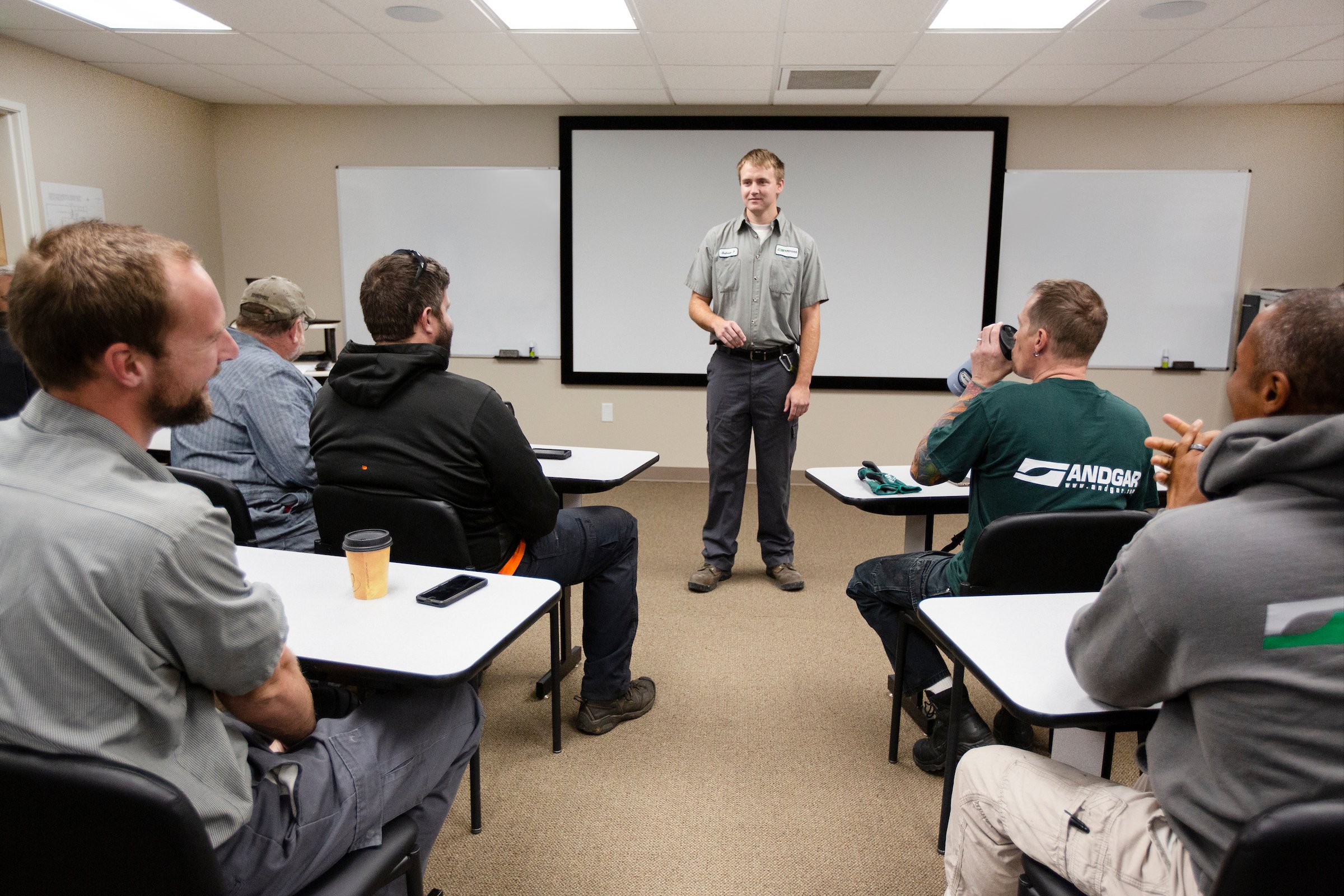 Classroom training looking at instructor-1